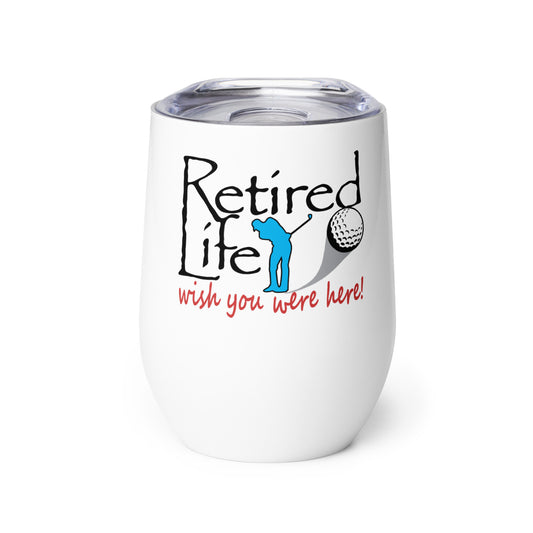 Wine tumbler Man Golfer