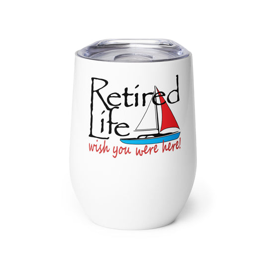 Wine tumbler Sailboat