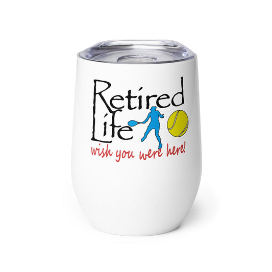 Wine tumbler Lady Tennis