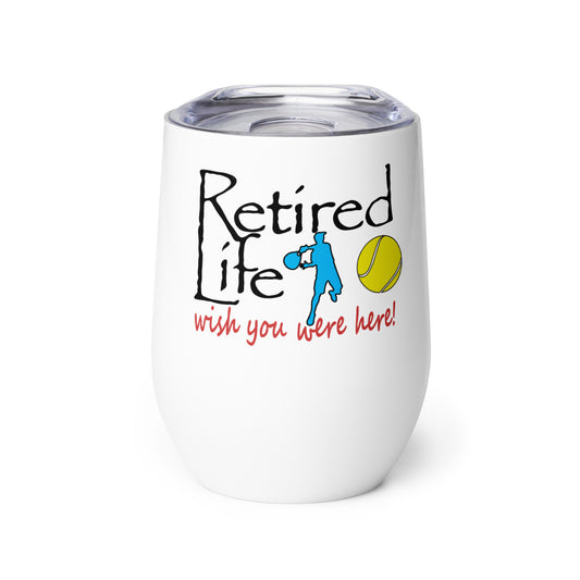 Wine tumbler Man Tennis