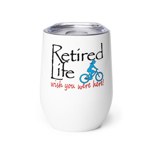 Wine tumbler Mountain Bike Lady
