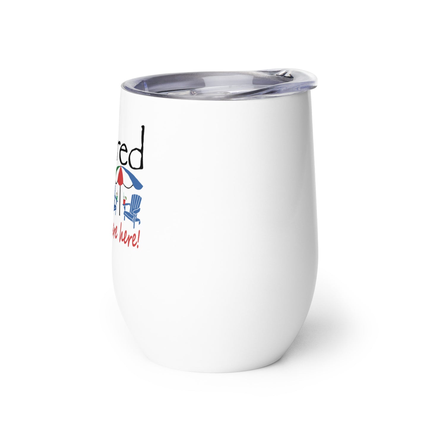 Wine tumbler Beach