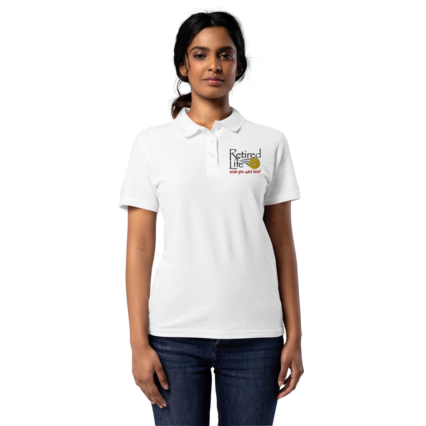 Women’s pique polo shirt Pickleball
