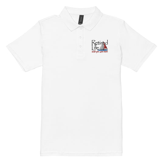 Women’s pique polo shirt Sailboat