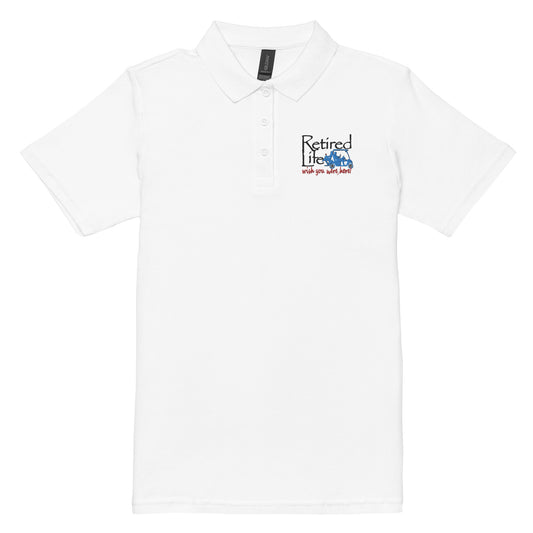 Women’s pique polo shirt Golf Cart Couple
